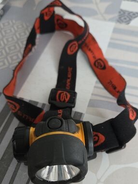 Adjustable Black & Orange Headlamp